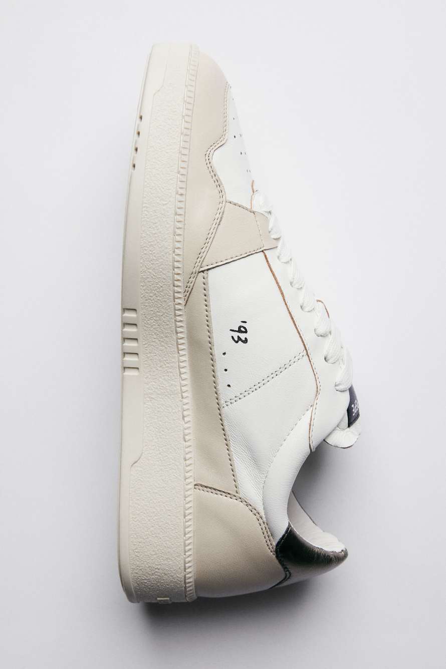 Fly '93 sneakers with laminated details, White, Patrizia Pepe
