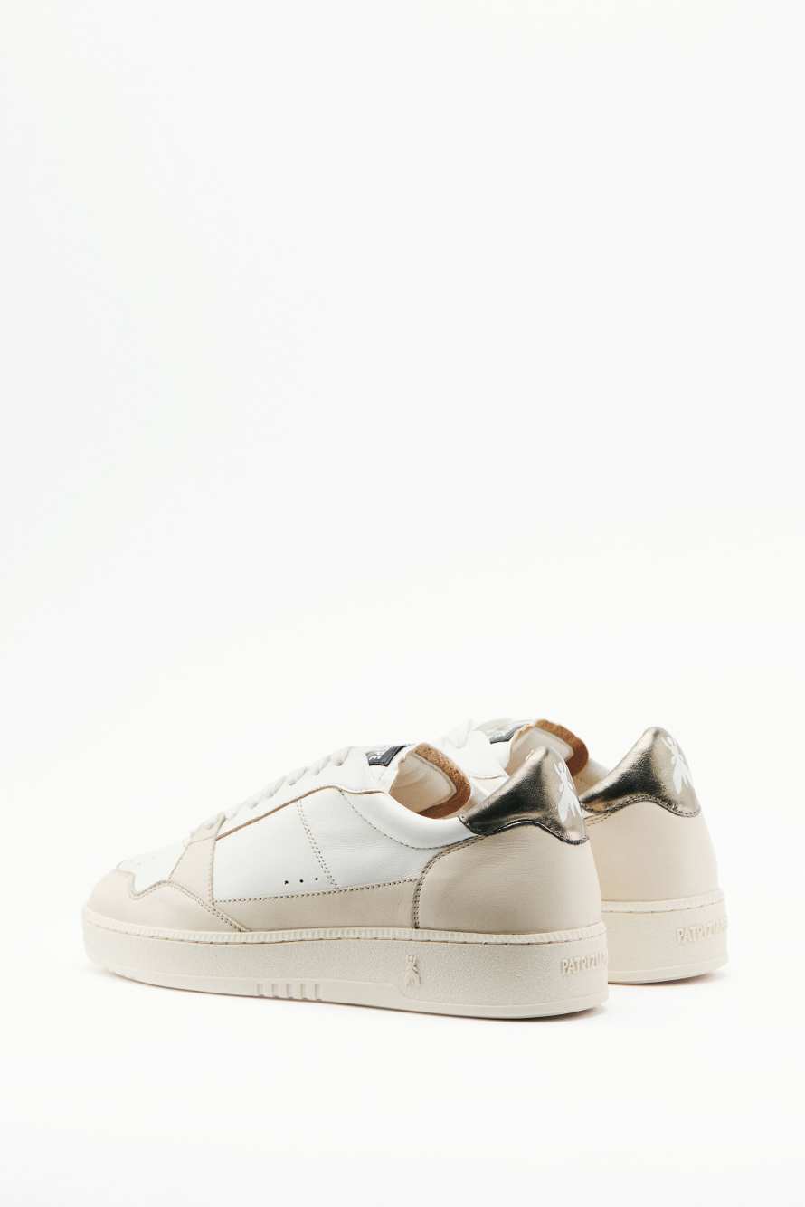 Fly '93 sneakers with laminated details, White, Patrizia Pepe