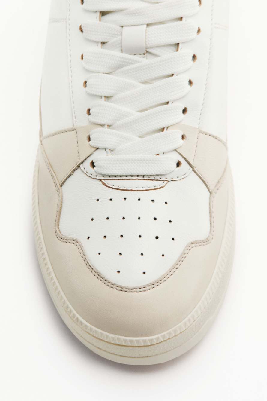 Fly '93 sneakers with laminated details, White, Patrizia Pepe