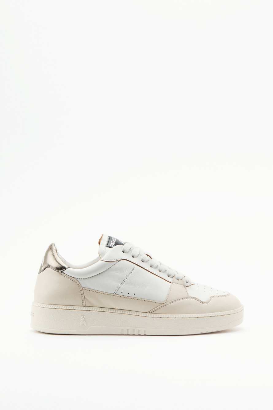 Fly '93 sneakers with laminated details, White, Patrizia Pepe