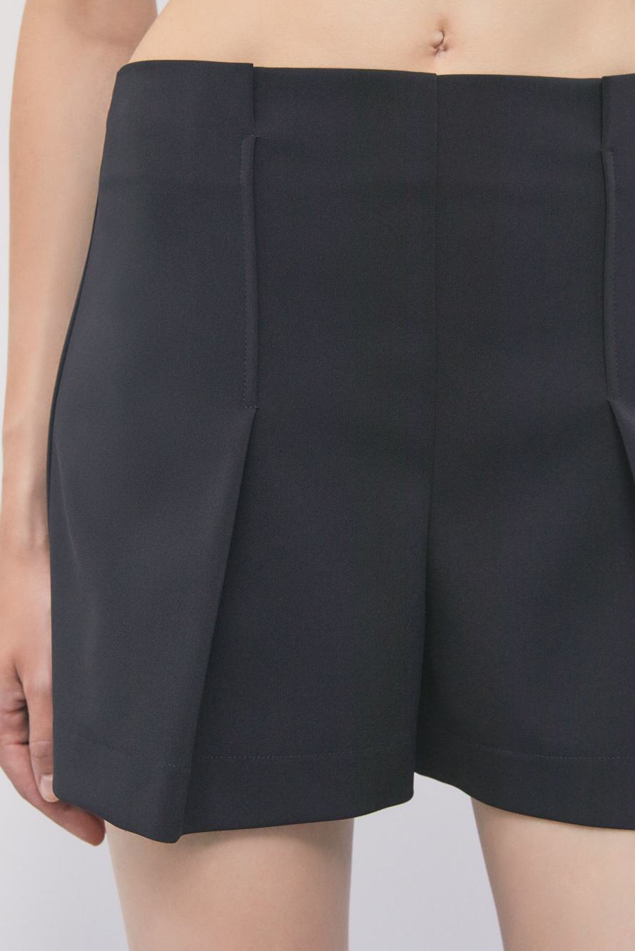 Cr&ecirc;pe shorts, Black, Patrizia Pepe