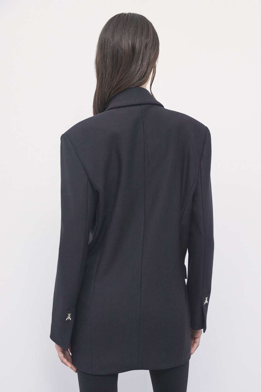 Double-breasted blazer dress, Black, Patrizia Pepe
