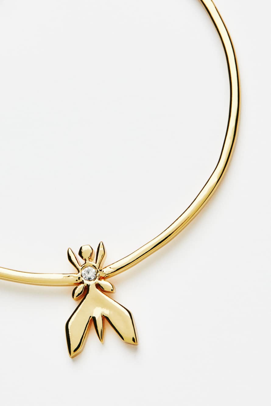 Micro Fly hoop earrings, Gold, Patrizia Pepe