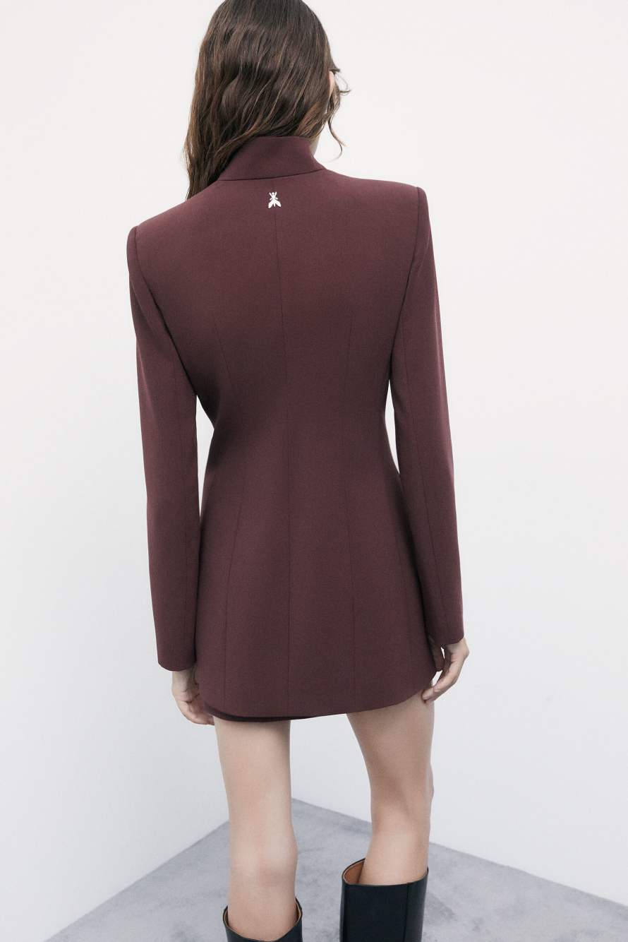 Radical Rose Officier jacket, Brown, Patrizia Pepe