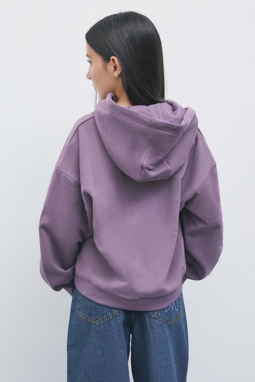 Cotton hoodie, Purple, Patrizia Pepe