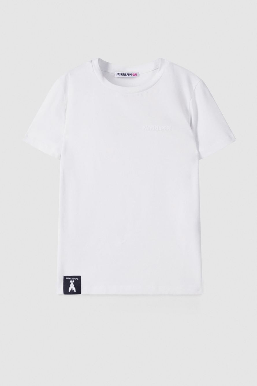 Cotton T-shirt, White, Patrizia Pepe
