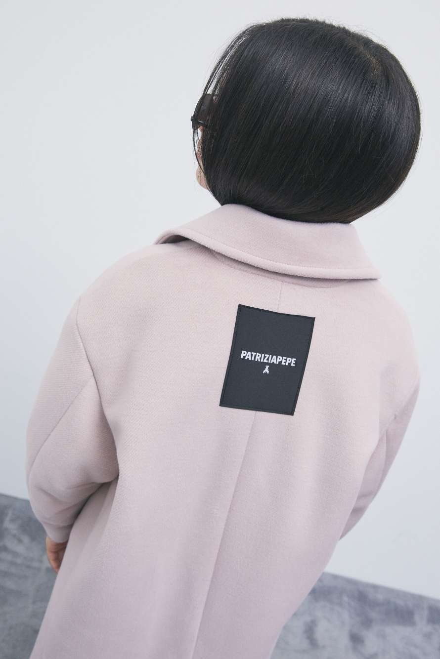 Oversized wool-blend coat, Pink, Patrizia Pepe