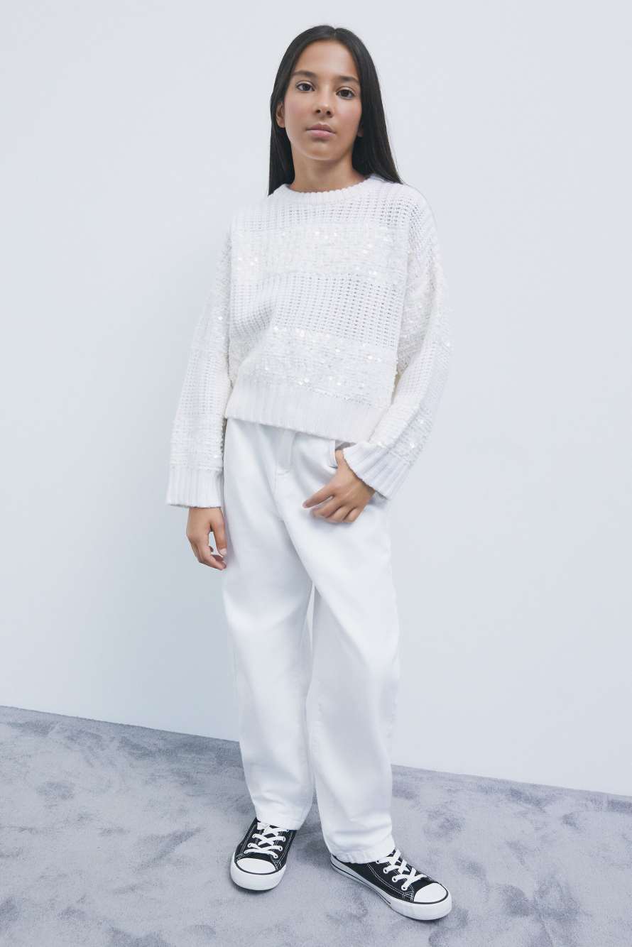 Cotton balloon jeans, White, Patrizia Pepe