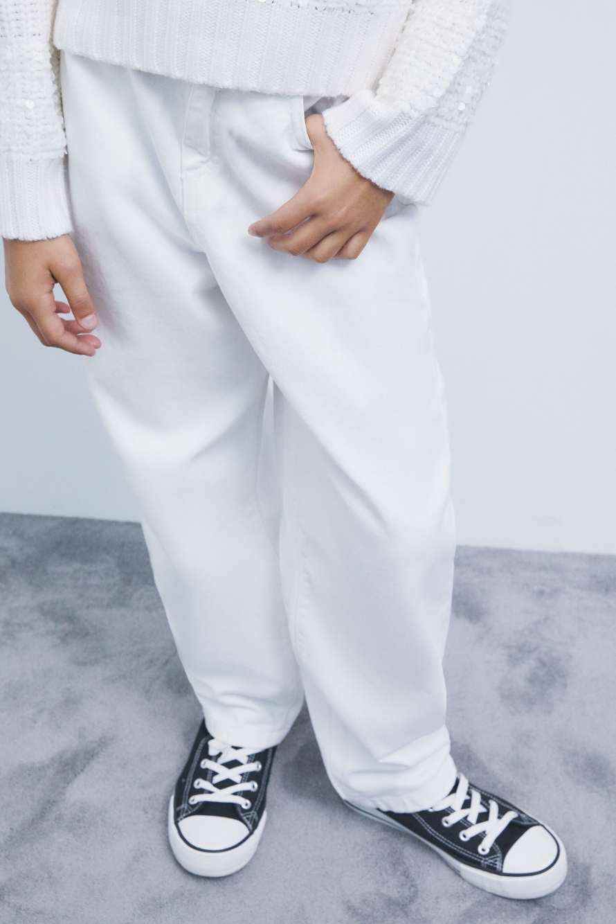 Cotton balloon jeans, White, Patrizia Pepe