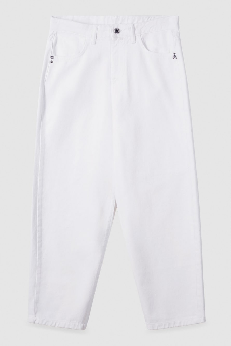 Cotton balloon jeans, White, Patrizia Pepe