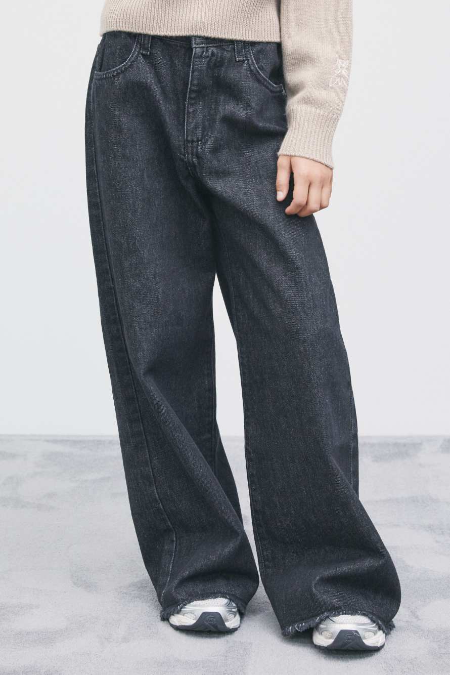 Wide-leg jeans, Black, Patrizia Pepe