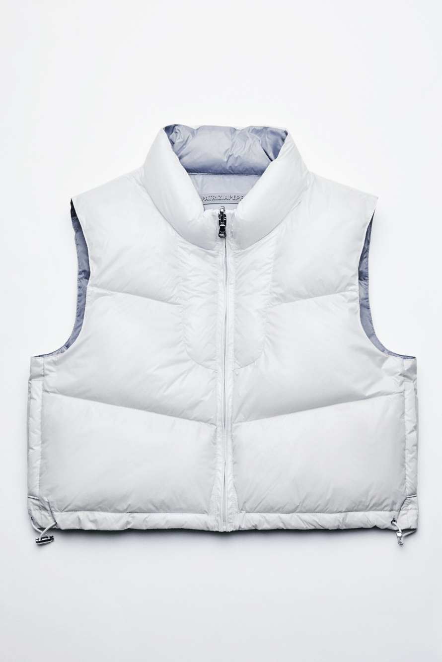 Reversible padded vest, Grey, Patrizia Pepe