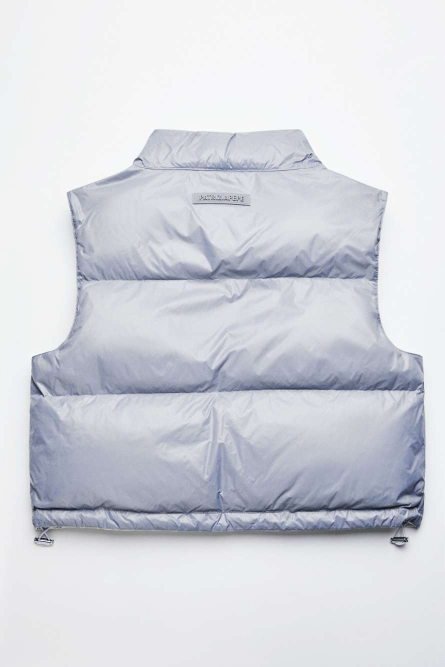 Reversible padded vest, Grey, Patrizia Pepe