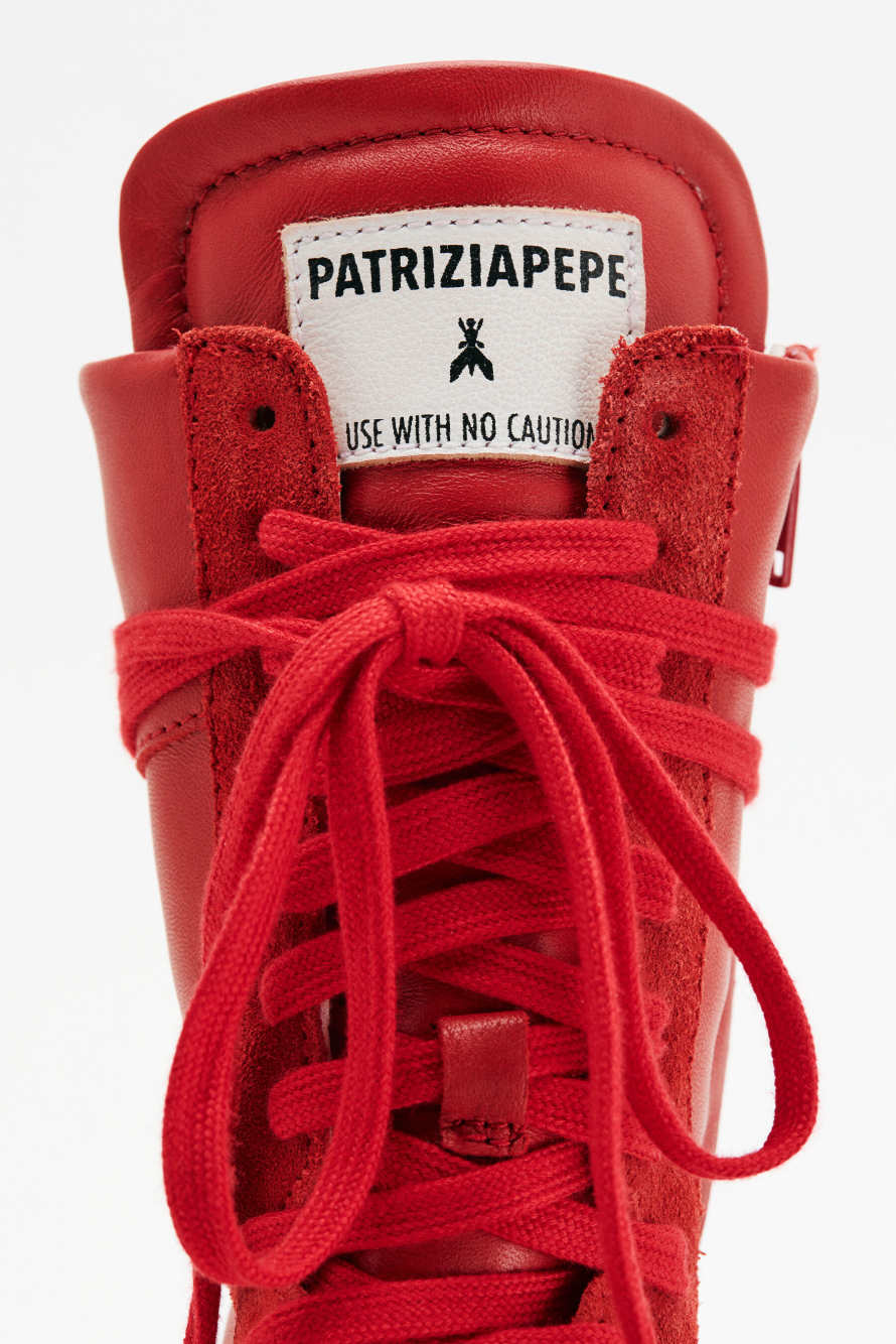 Racing SKIN '93 Sneakers, Red/White, Patrizia Pepe