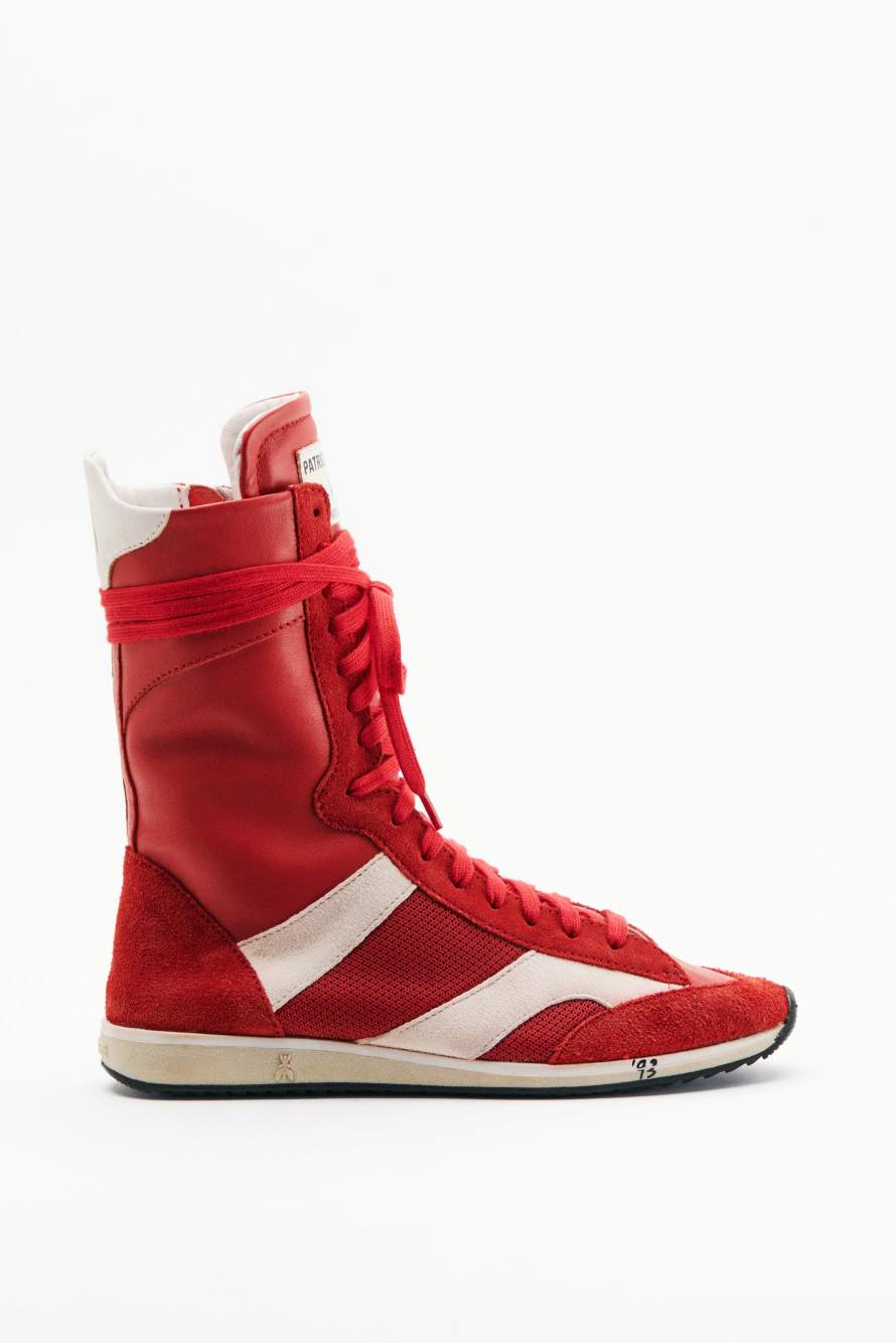 Racing SKIN '93 Sneakers, Red/White, Patrizia Pepe