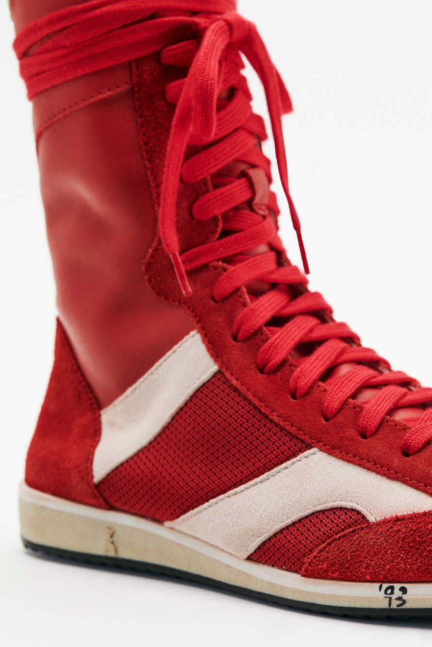Racing SKIN '93 Sneakers, Red/White, Patrizia Pepe