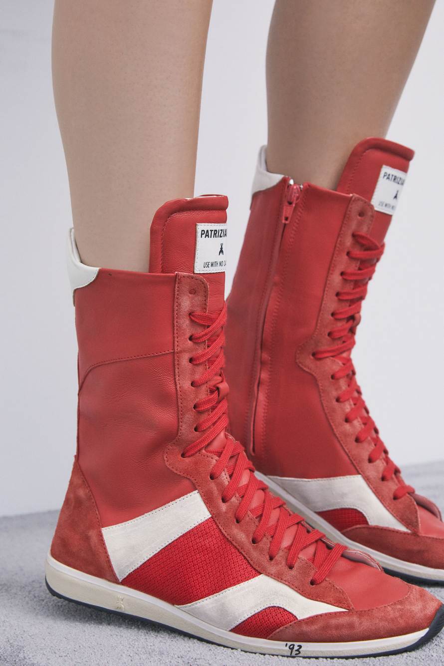Racing SKIN '93 Sneakers, Red/White, Patrizia Pepe