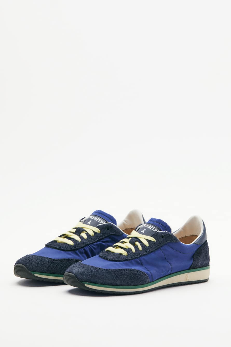 Running SKIN sneakers in nylon and suede, Blue/Purple, Patrizia Pepe