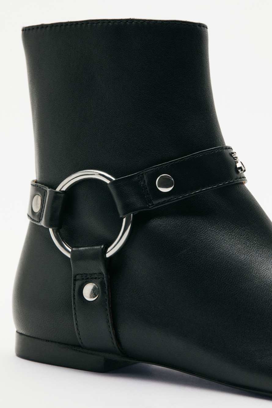 Bottines My SKIN en nappa, Noir/Argent, Patrizia Pepe