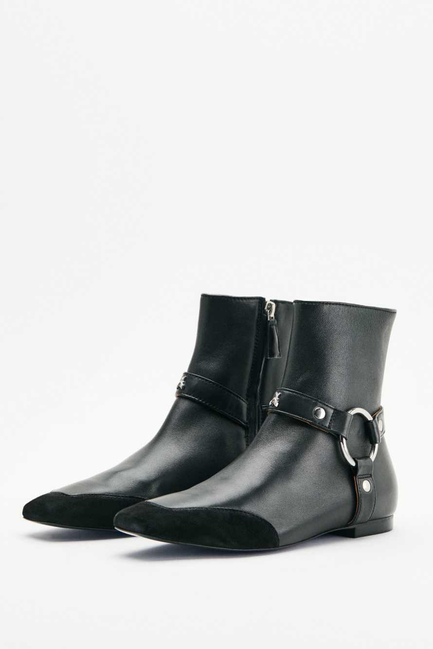 Bottines My SKIN en nappa, Noir/Argent, Patrizia Pepe