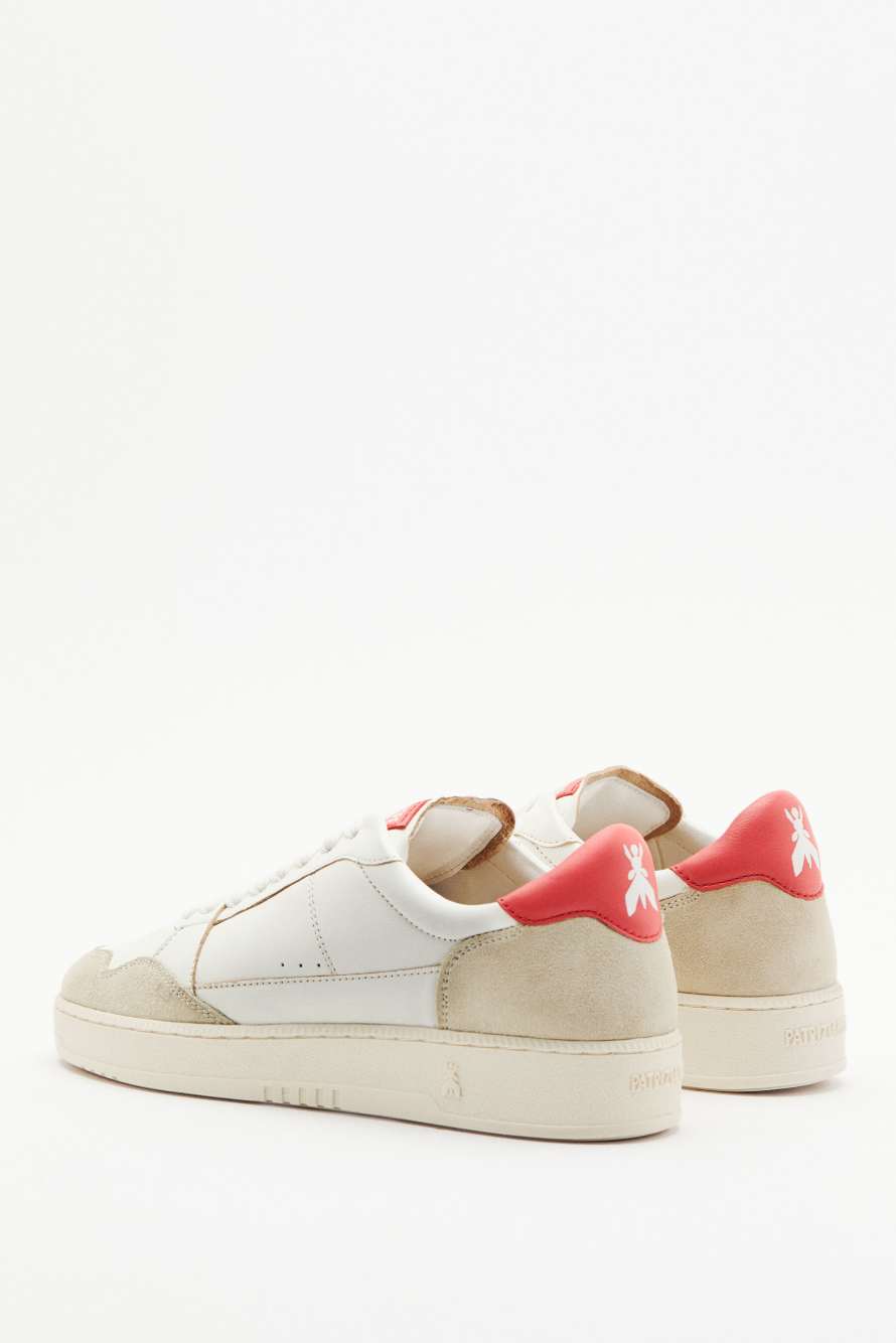 Fly '93 sneakers with suede details, White/Red, Patrizia Pepe