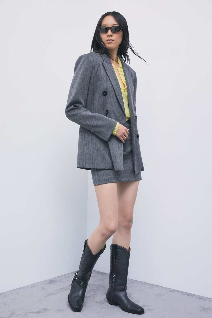 Leather cowboy boots, Black, Patrizia Pepe