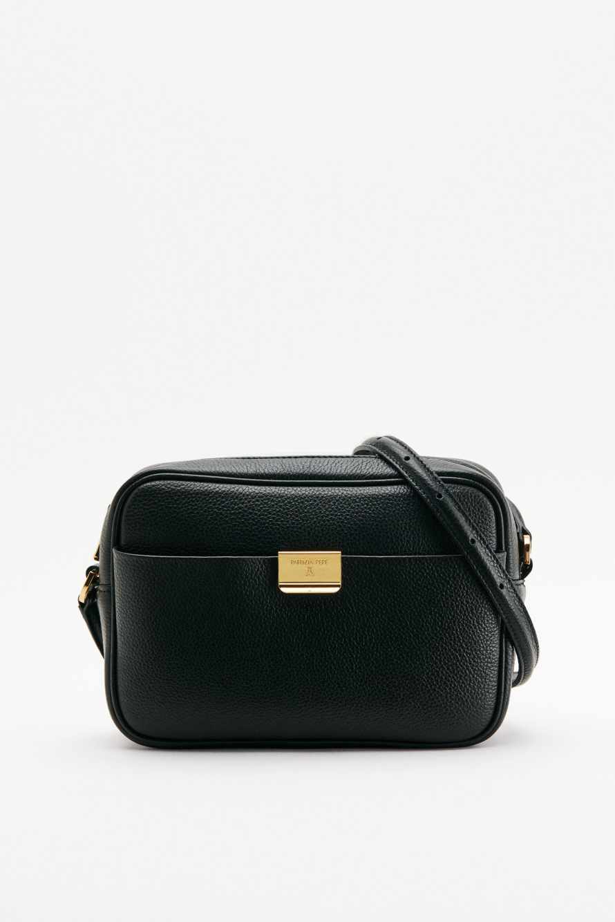 All Day leather crossbody bag, Black, Patrizia Pepe
