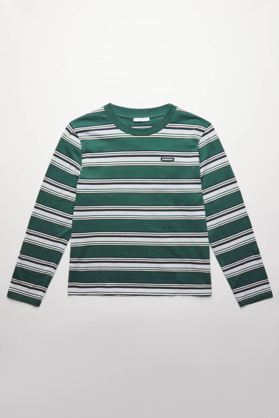Striped cotton long-sleeve top, Stripes, Patrizia Pepe
