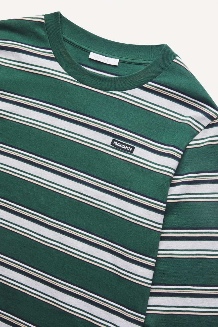 Striped cotton long-sleeve top, Stripes, Patrizia Pepe