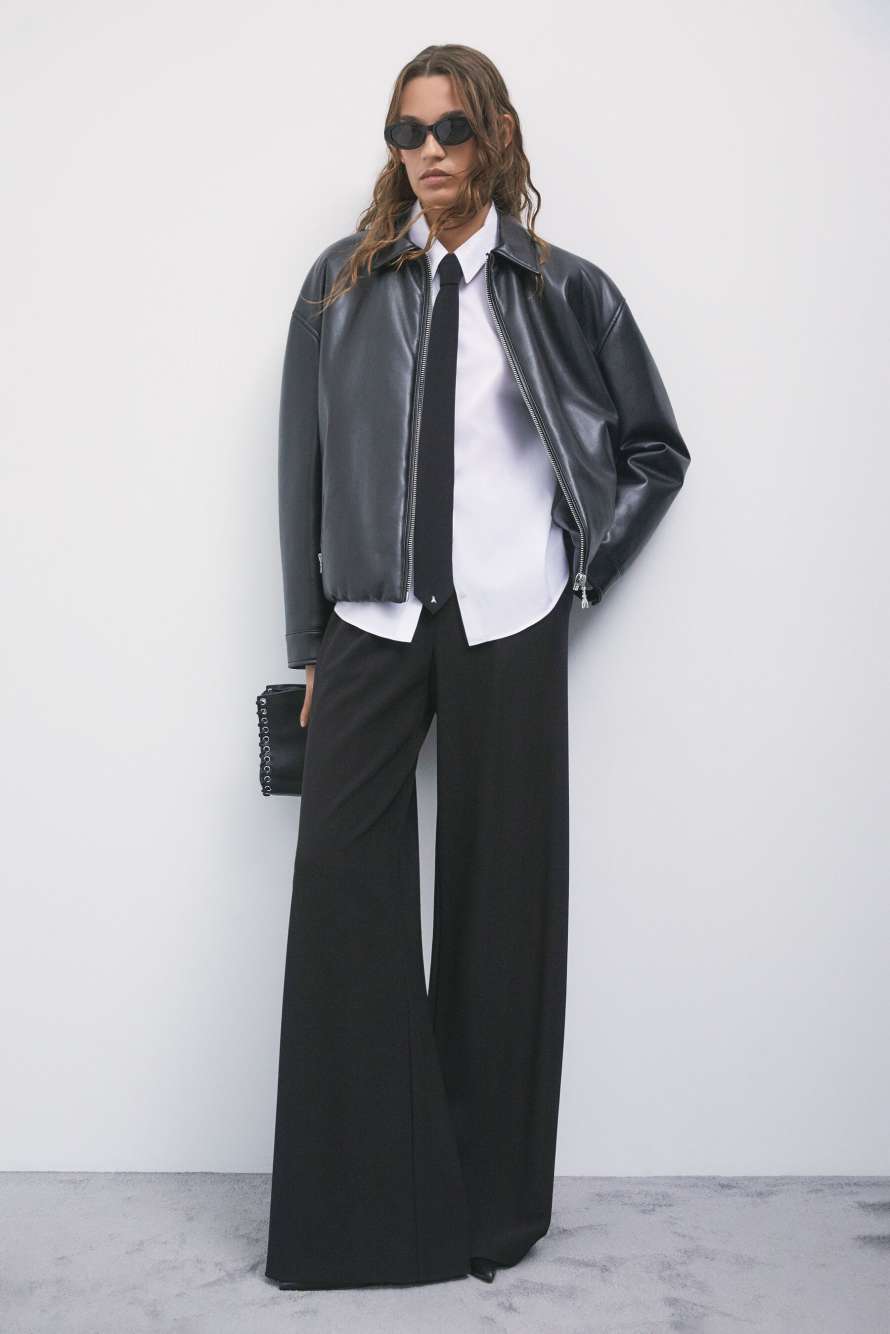 Cr&ecirc;pe tie, Black, Patrizia Pepe