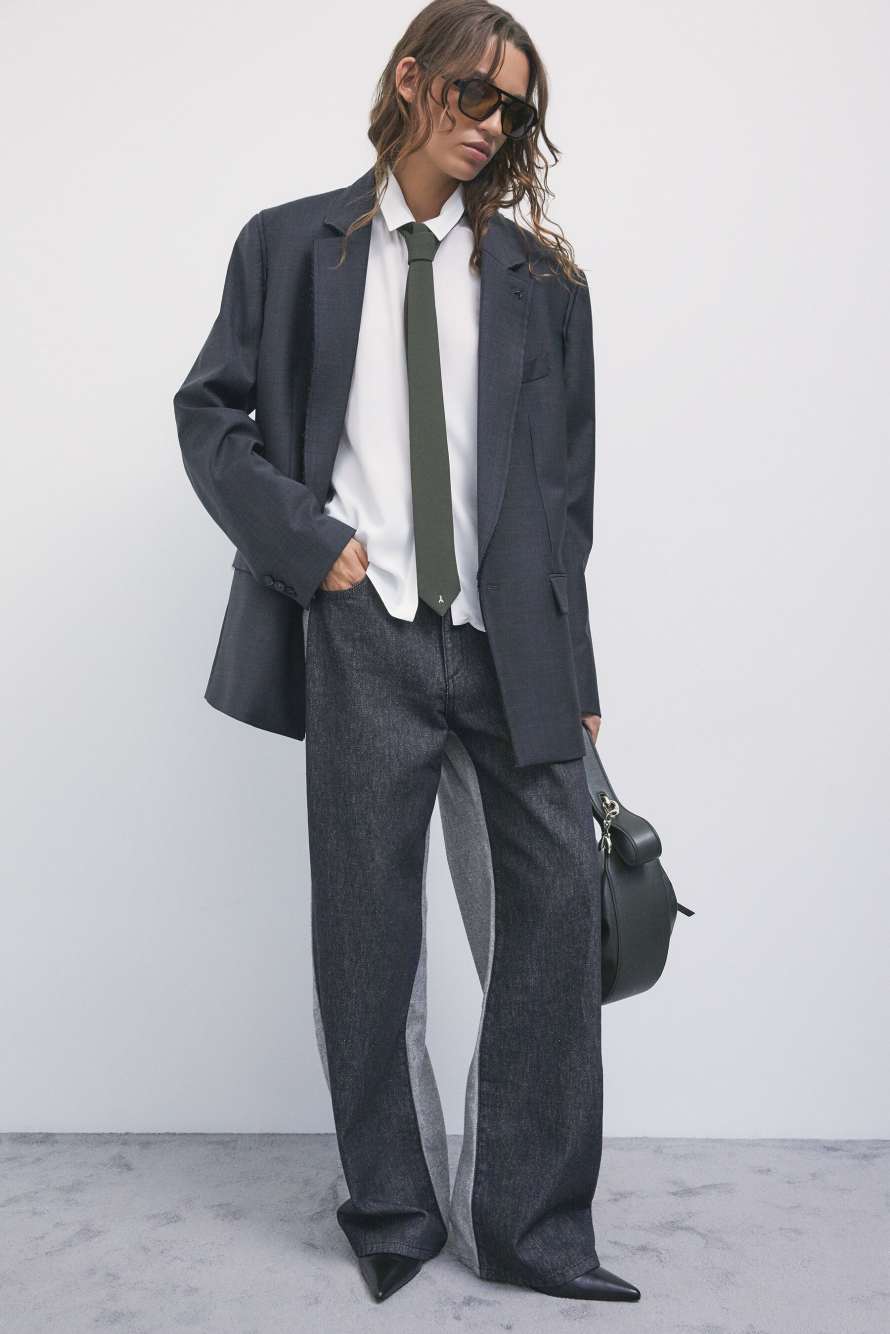 Cr&ecirc;pe tie, Green, Patrizia Pepe