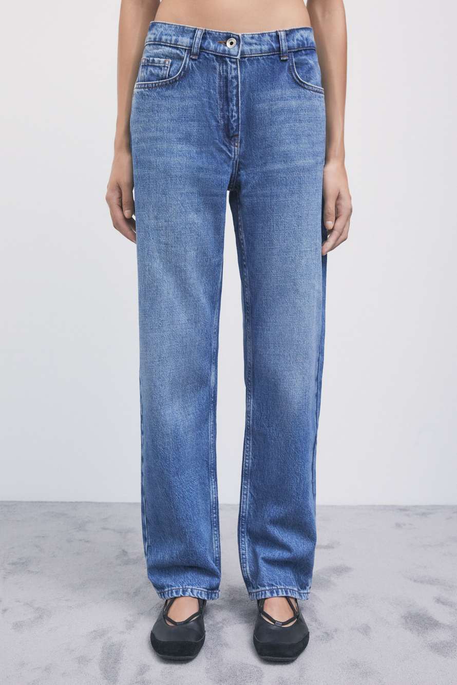 Low-rise straight-leg jeans, Blue, Patrizia Pepe