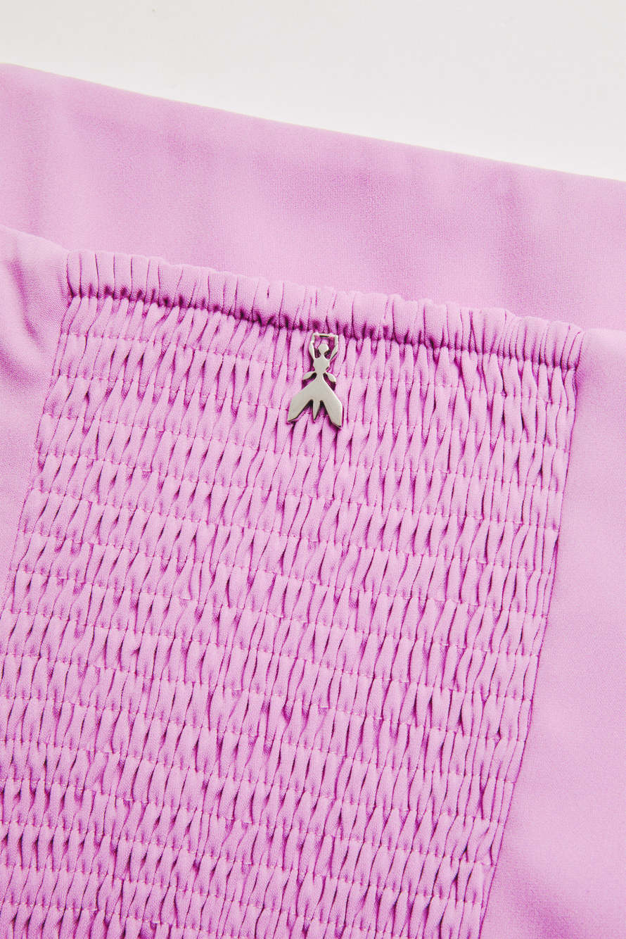 Cr&ecirc;pe bustier top, Pink, Patrizia Pepe