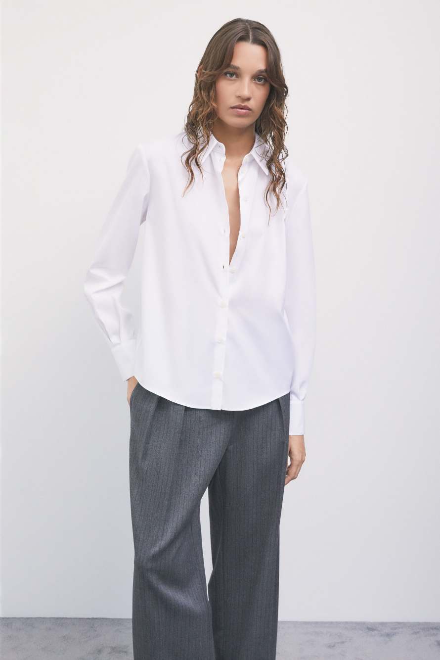 Cotton shirt, White, Patrizia Pepe
