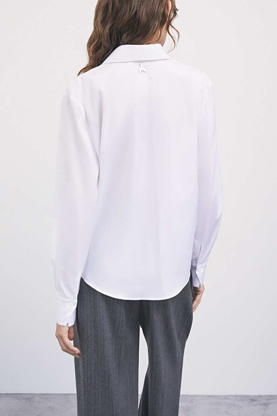 Cotton shirt, White, Patrizia Pepe