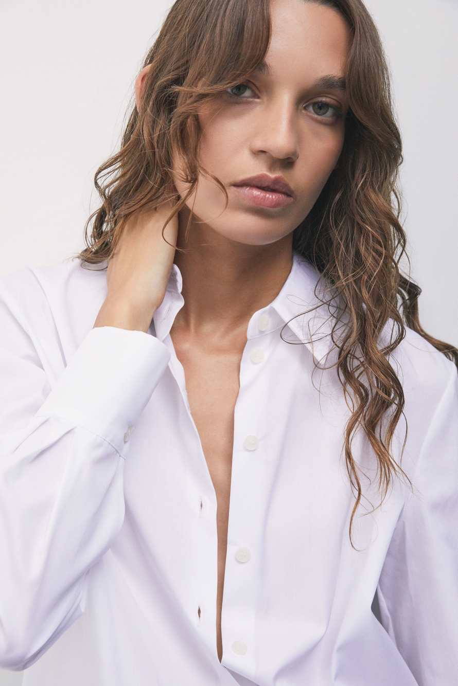 Cotton shirt, White, Patrizia Pepe