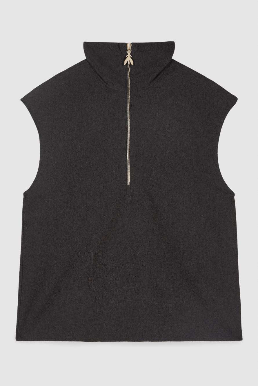 Gilet strutturato boucl&eacute;, Marrone, Patrizia Pepe