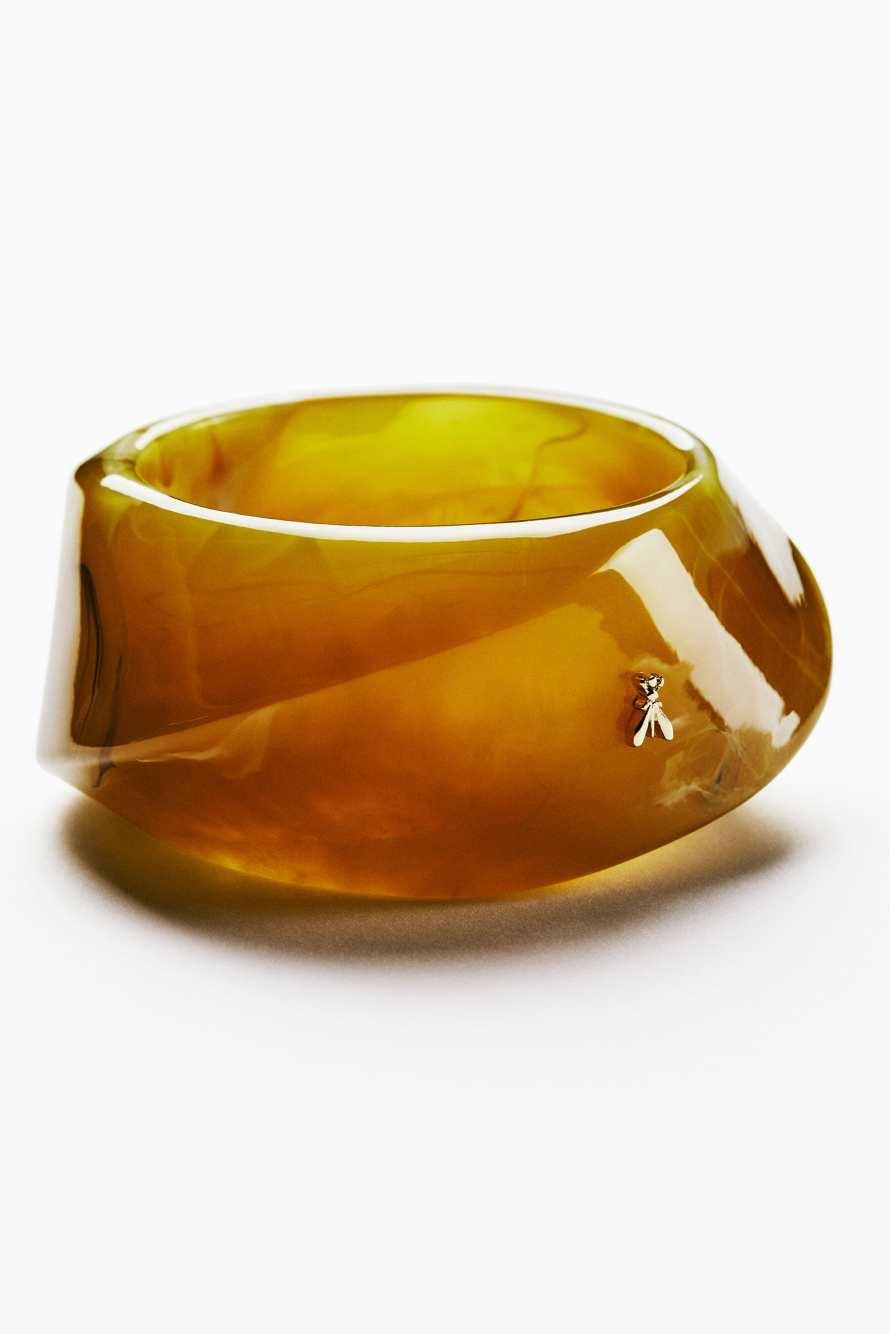 Resin bangle, Yellow, Patrizia Pepe