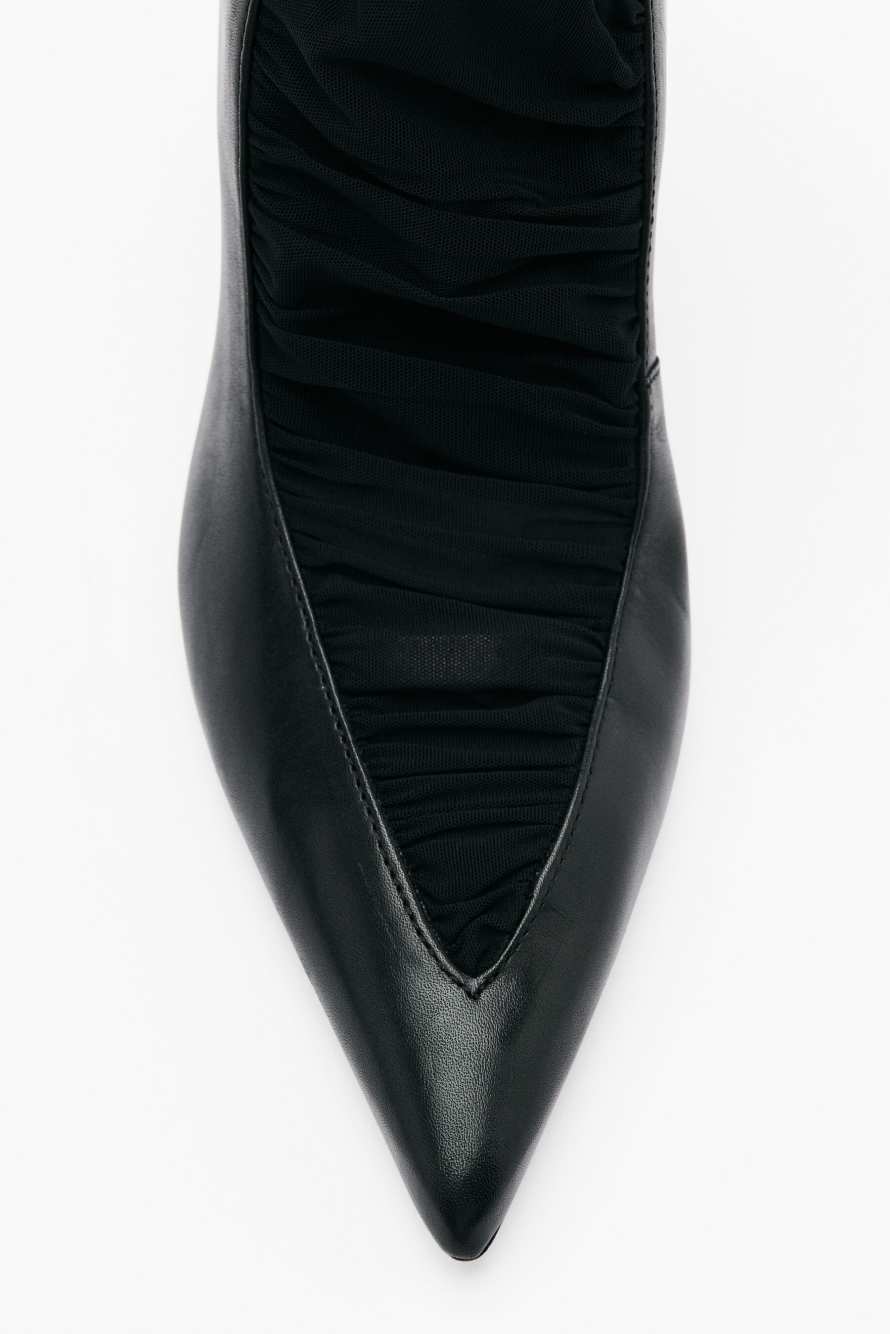 Minimal Shape Second Skin heeled boots, Black, Patrizia Pepe