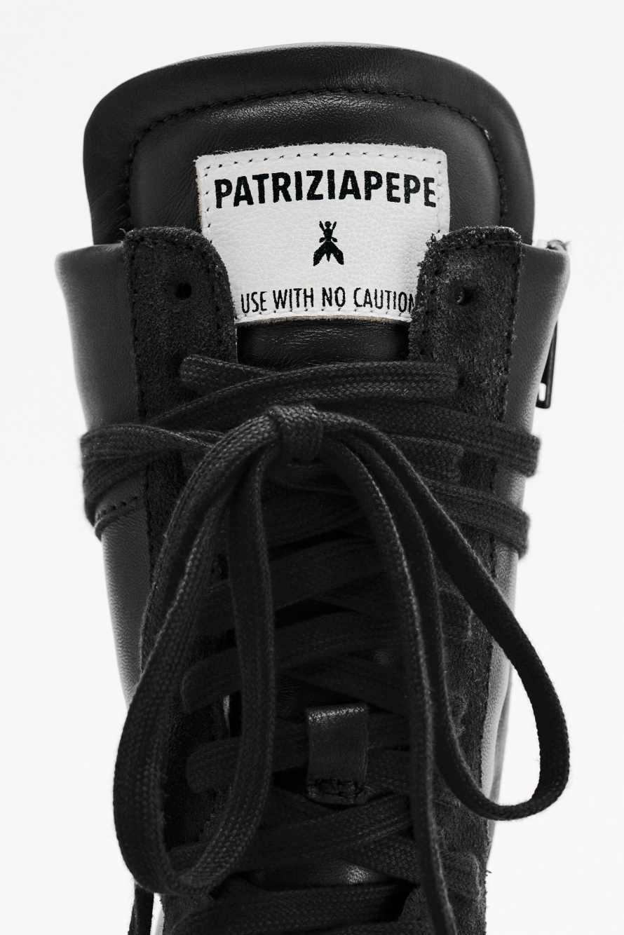 Racing SKIN '93 Sneakers, Black/White, Patrizia Pepe
