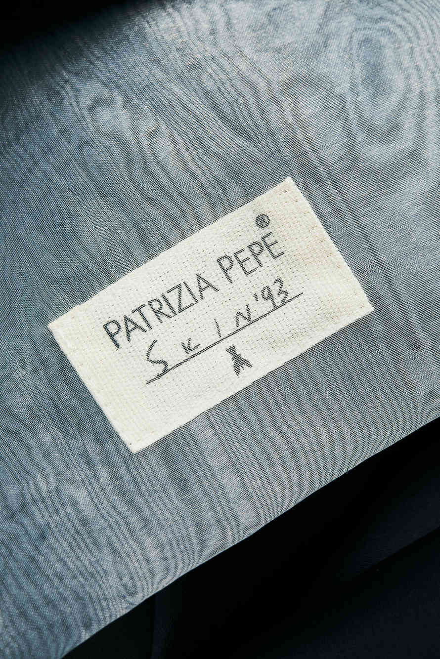 &ldquo;My SKIN Tailoring&rdquo; pleated wide-leg trousers in stretch cr&ecirc;pe, Black, Patrizia Pepe