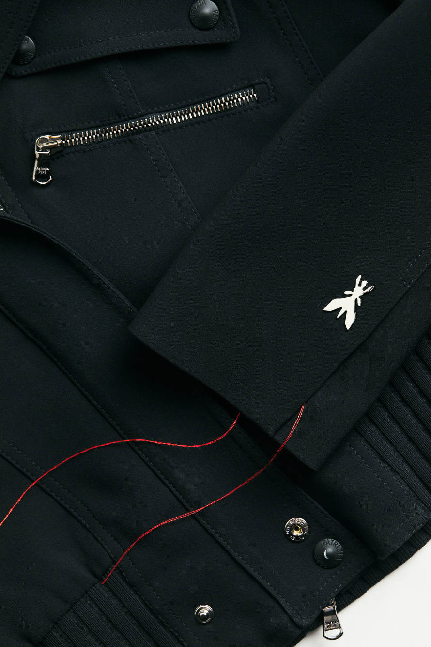&ldquo;My SKIN Tailoring&rdquo; Icon jacket in stretch cr&ecirc;pe, Black, Patrizia Pepe
