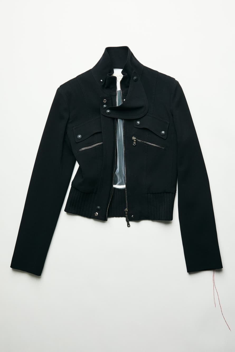 &ldquo;My SKIN Tailoring&rdquo; Icon jacket in stretch cr&ecirc;pe, Black, Patrizia Pepe