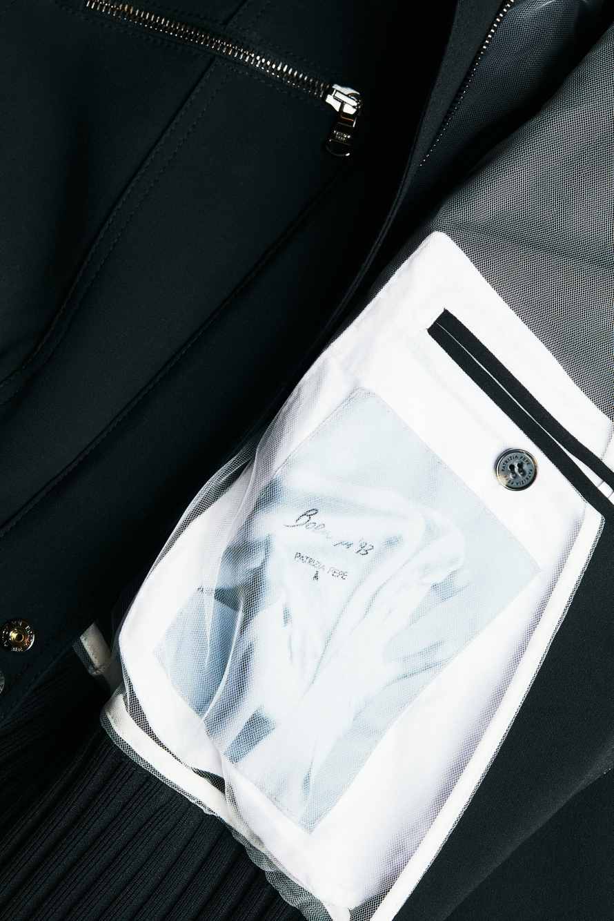 &ldquo;My SKIN Tailoring&rdquo; Icon jacket in stretch cr&ecirc;pe, Black, Patrizia Pepe