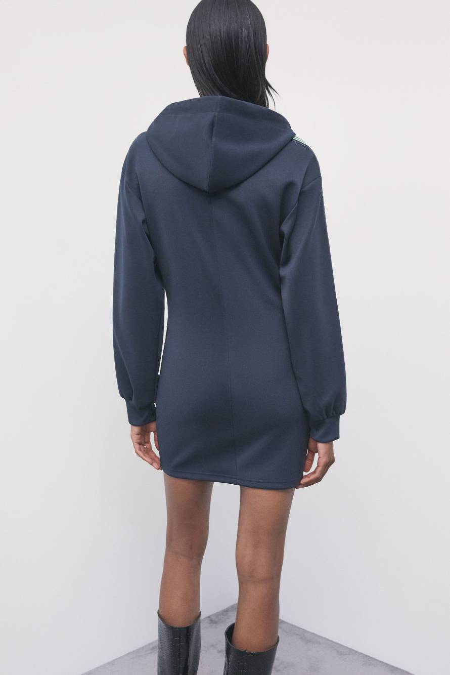 Sweatshirt Mini Dress, Blue, Patrizia Pepe