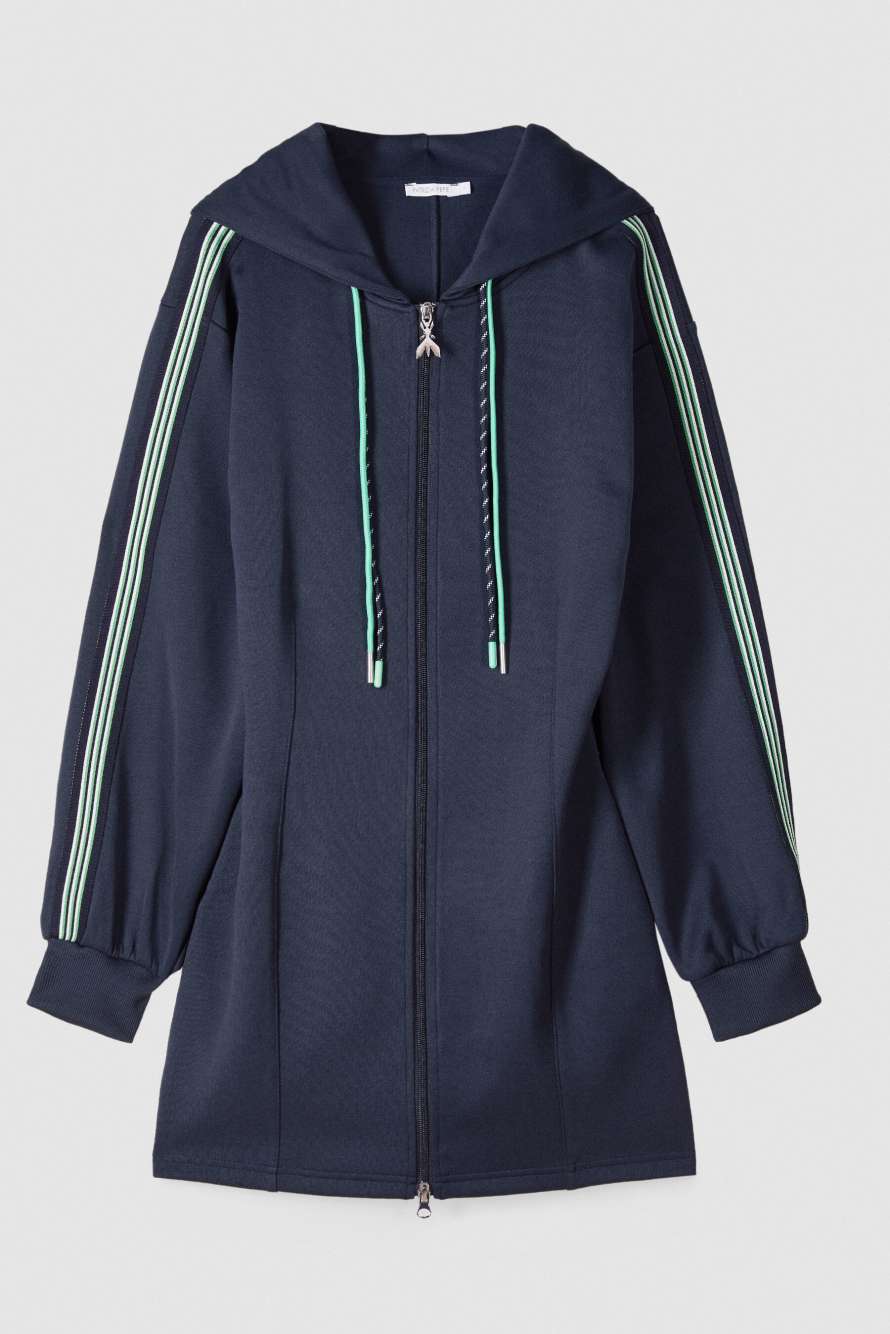 Sweatshirt Mini Dress, Blue, Patrizia Pepe