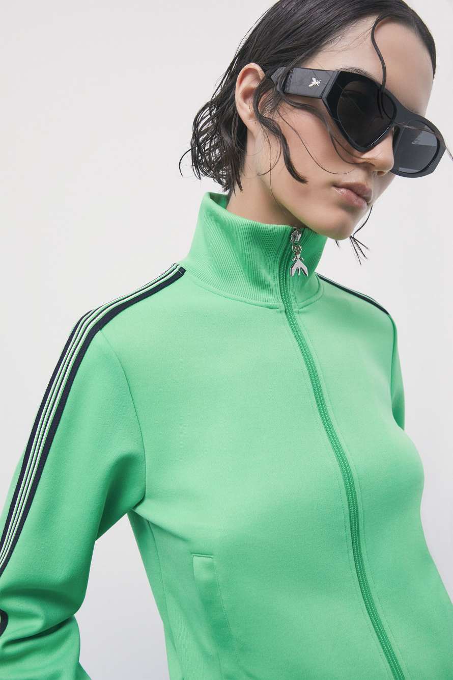 Sudadera con cremallera, Verde