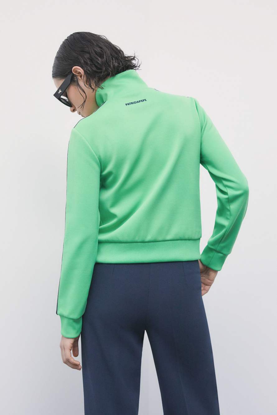 Sudadera con cremallera, Verde