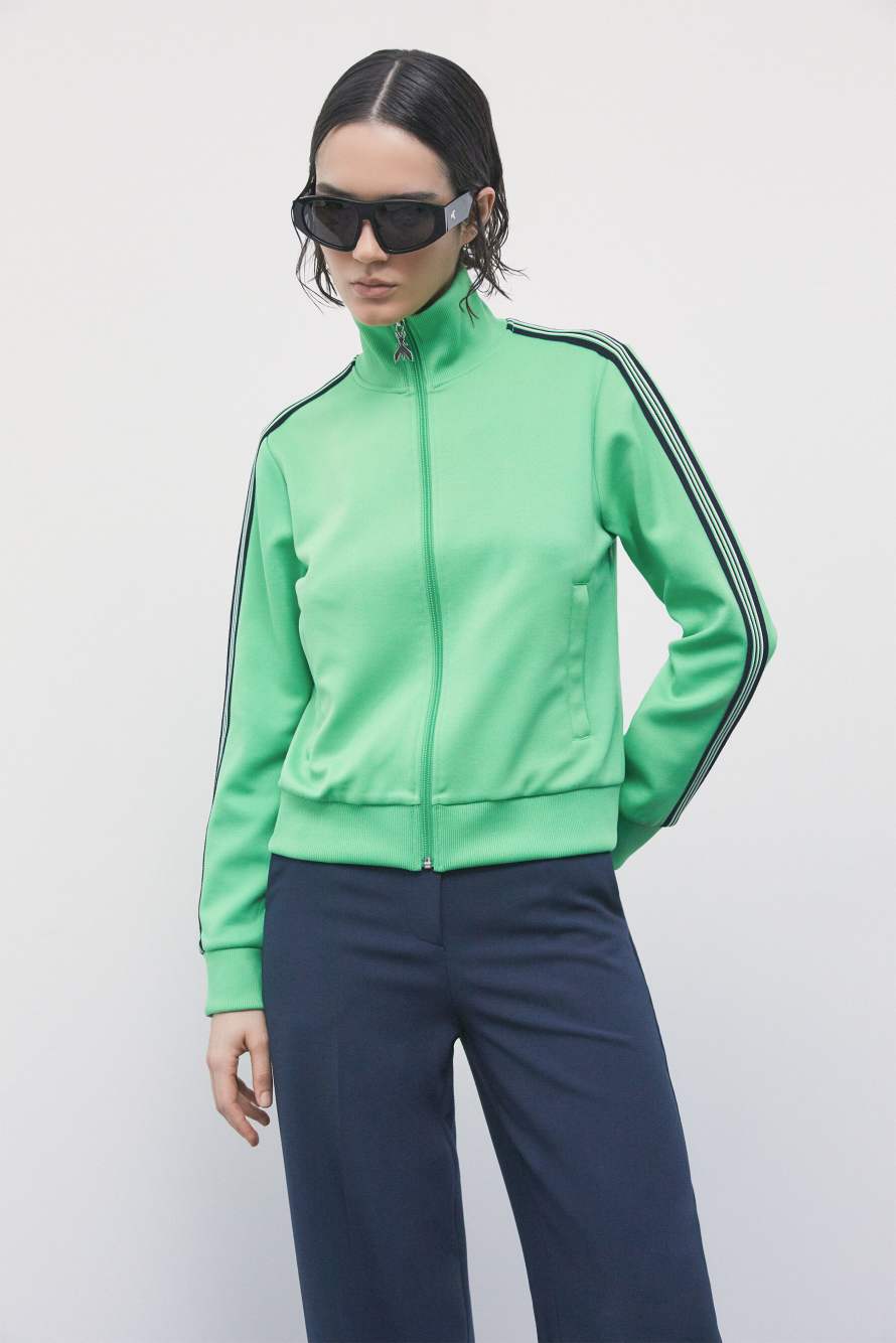 Sudadera con cremallera, Verde