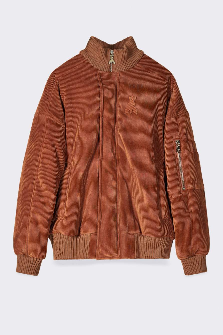 Wattierte Bomberjacke, Dunkelorange, Patrizia Pepe